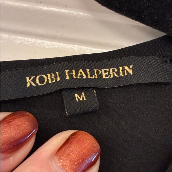 KOBI HALPERIN 100% Silk Sleeveless Blouse Black Women’s Size Medium - Picture 5 of 6